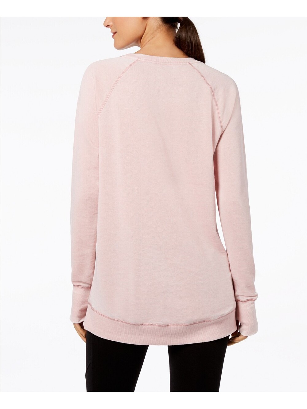 Ideology Womens Activewear Graphic Print Sweatshirt Size S